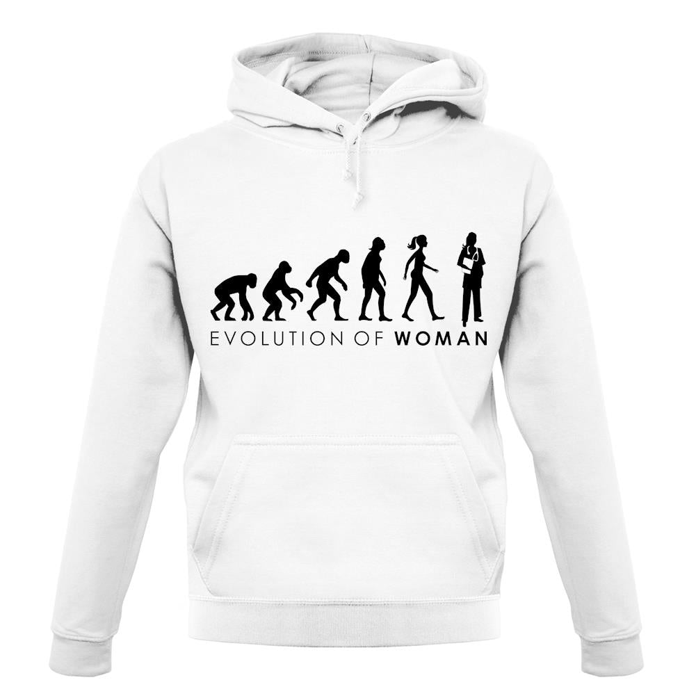 Evolution of Woman - Nurse unisex hoodie Evolution of Woman - Nurse unisex hoodie