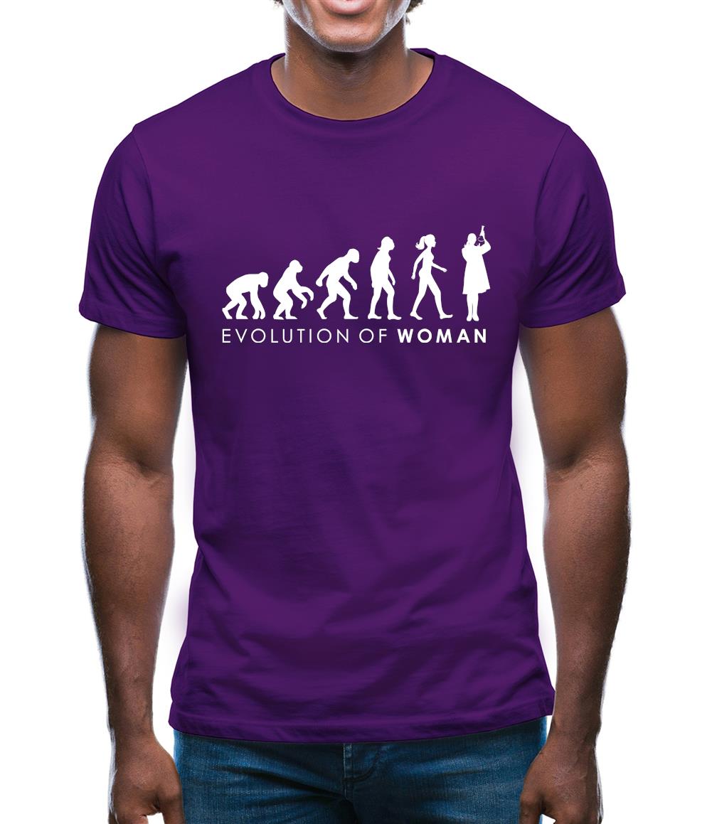 Evolution of Woman - Scientist Mens T-Shirt Evolution of Woman - Scientist Mens T-Shirt