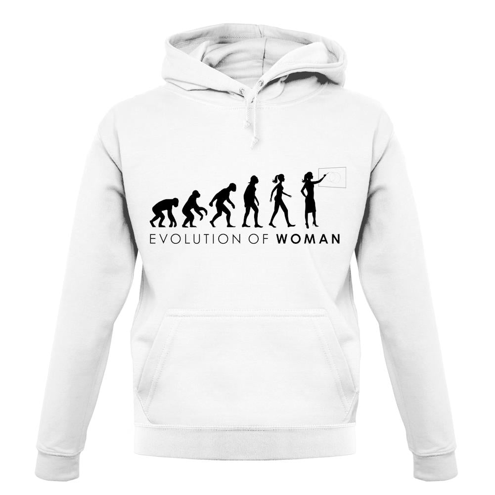 Evolution of Woman - Teacher unisex hoodie Evolution of Woman - Teacher unisex hoodie