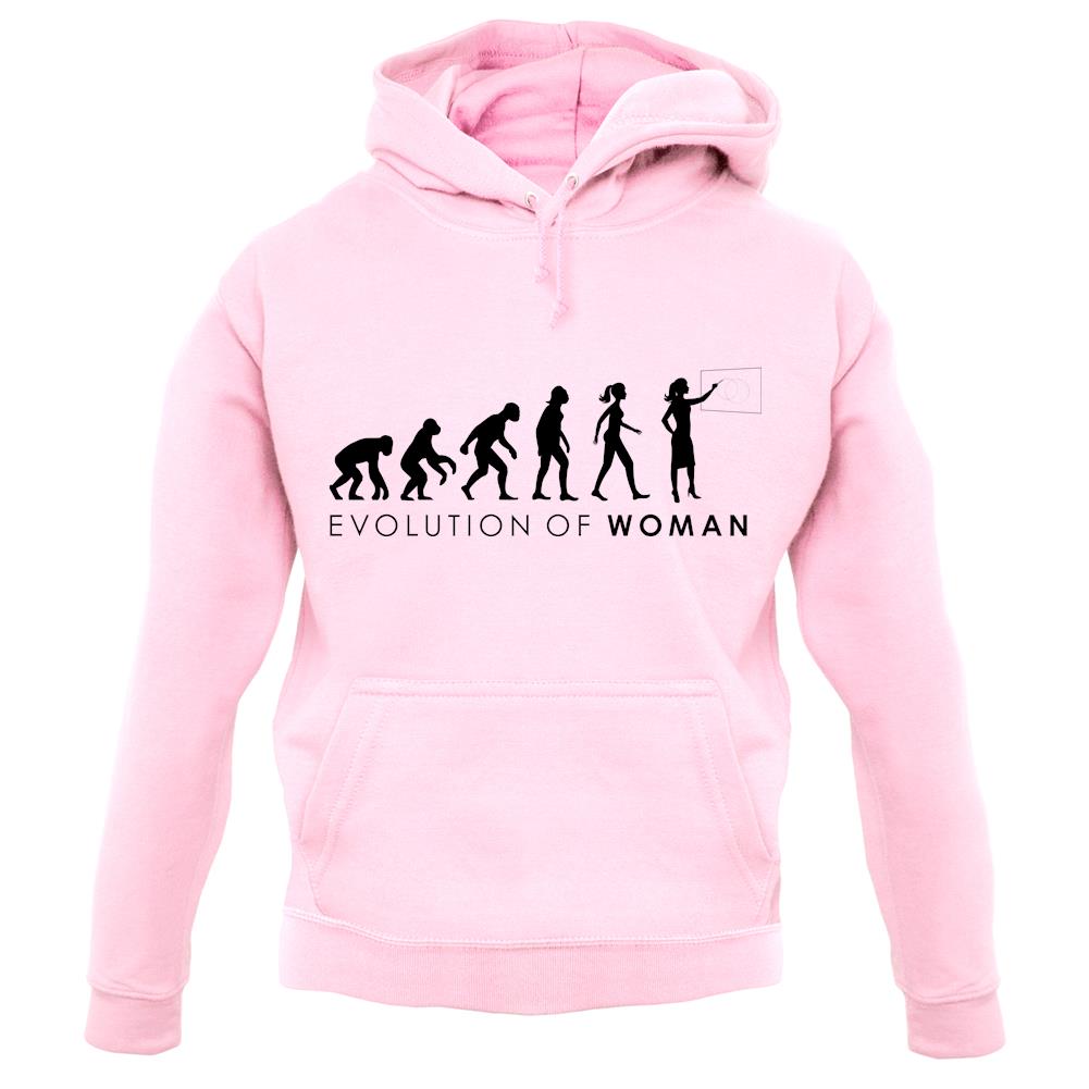 Evolution of Woman - Teacher unisex hoodie Evolution of Woman - Teacher unisex hoodie