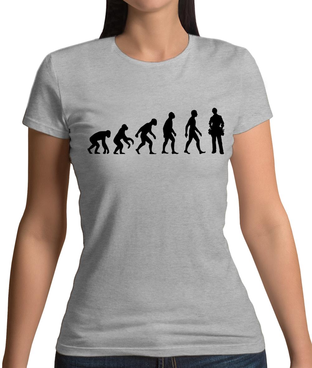 Evolution Of Man Plumber Womens T-Shirt Evolution Of Man Plumber Womens T-Shirt