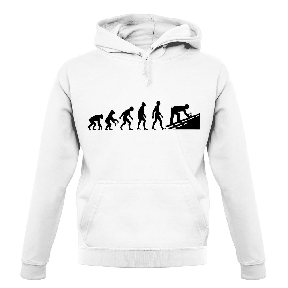 Evolution Of Man Roofer unisex hoodie Evolution Of Man Roofer unisex hoodie