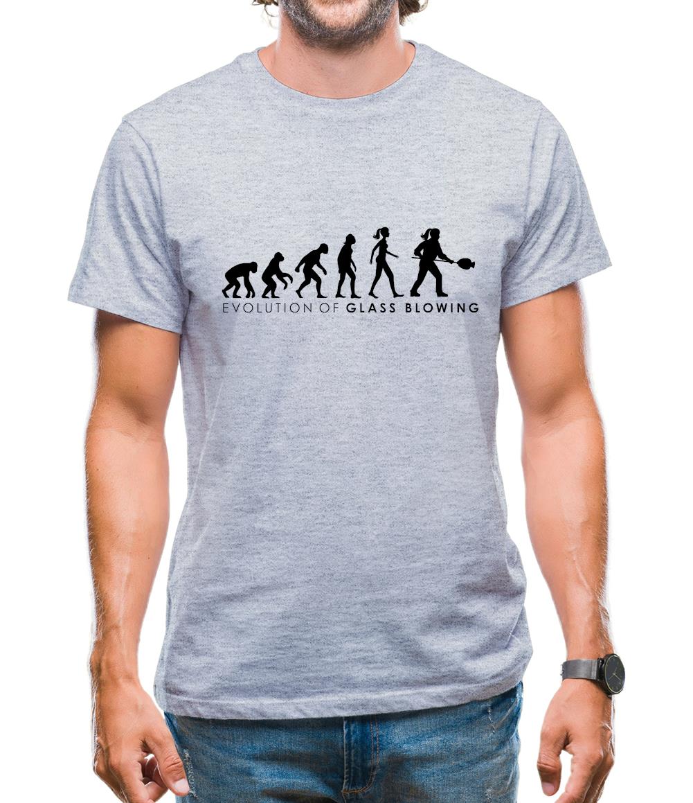 Evolution of Woman Glass Blowing Mens T-Shirt Evolution of Woman Glass Blowing Mens T-Shirt