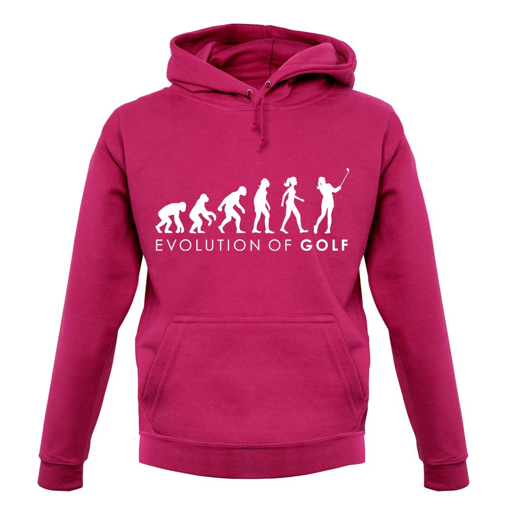 Evolution Of Woman Golf unisex hoodie Evolution Of Woman Golf unisex hoodie