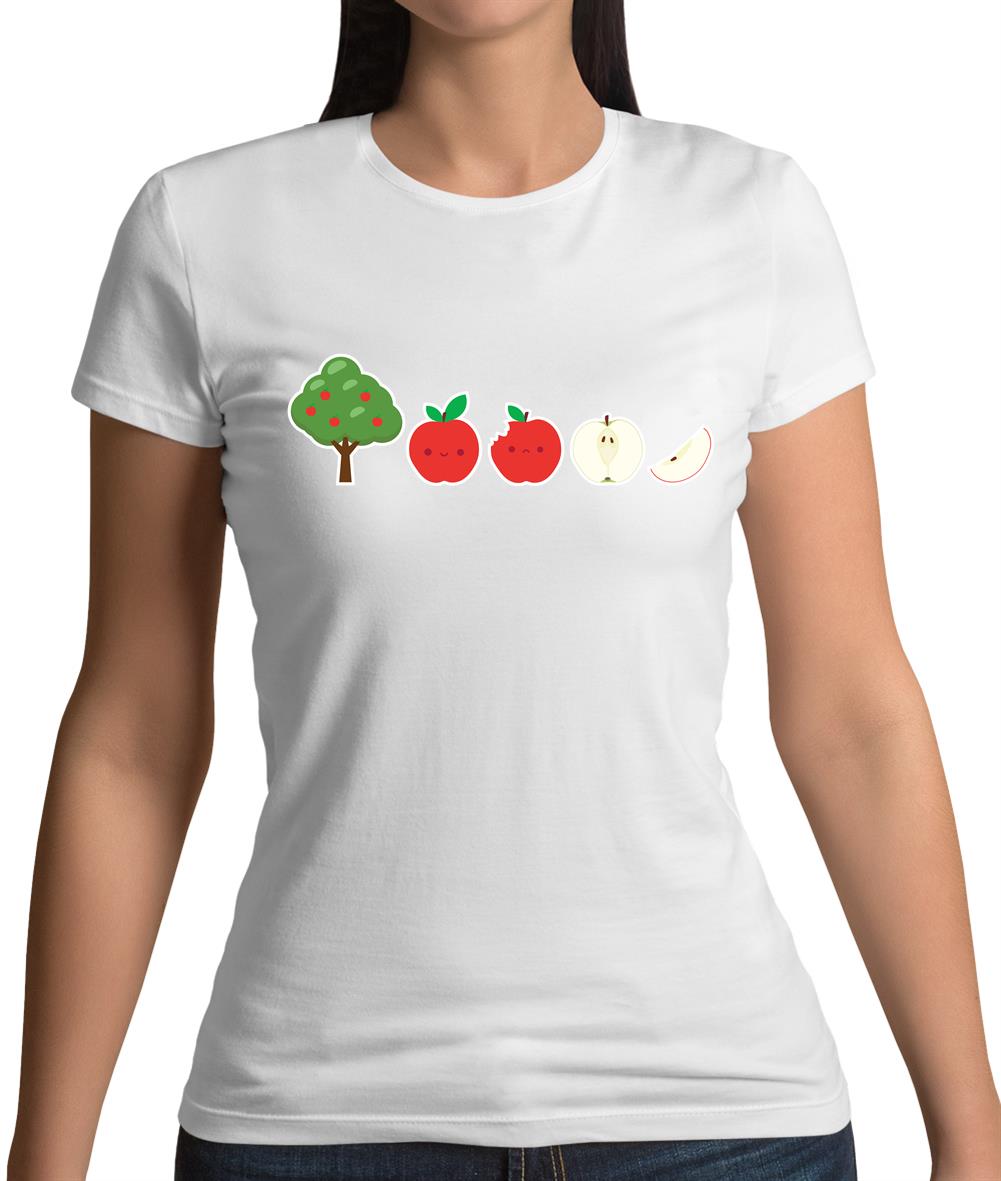 Evolution Of Apple Womens T-Shirt Evolution Of Apple Womens T-Shirt