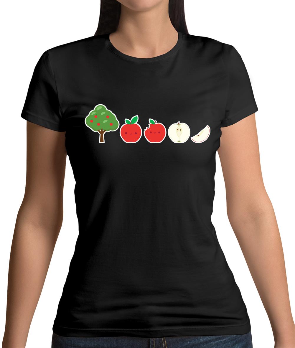 Evolution Of Apple Womens T-Shirt Evolution Of Apple Womens T-Shirt