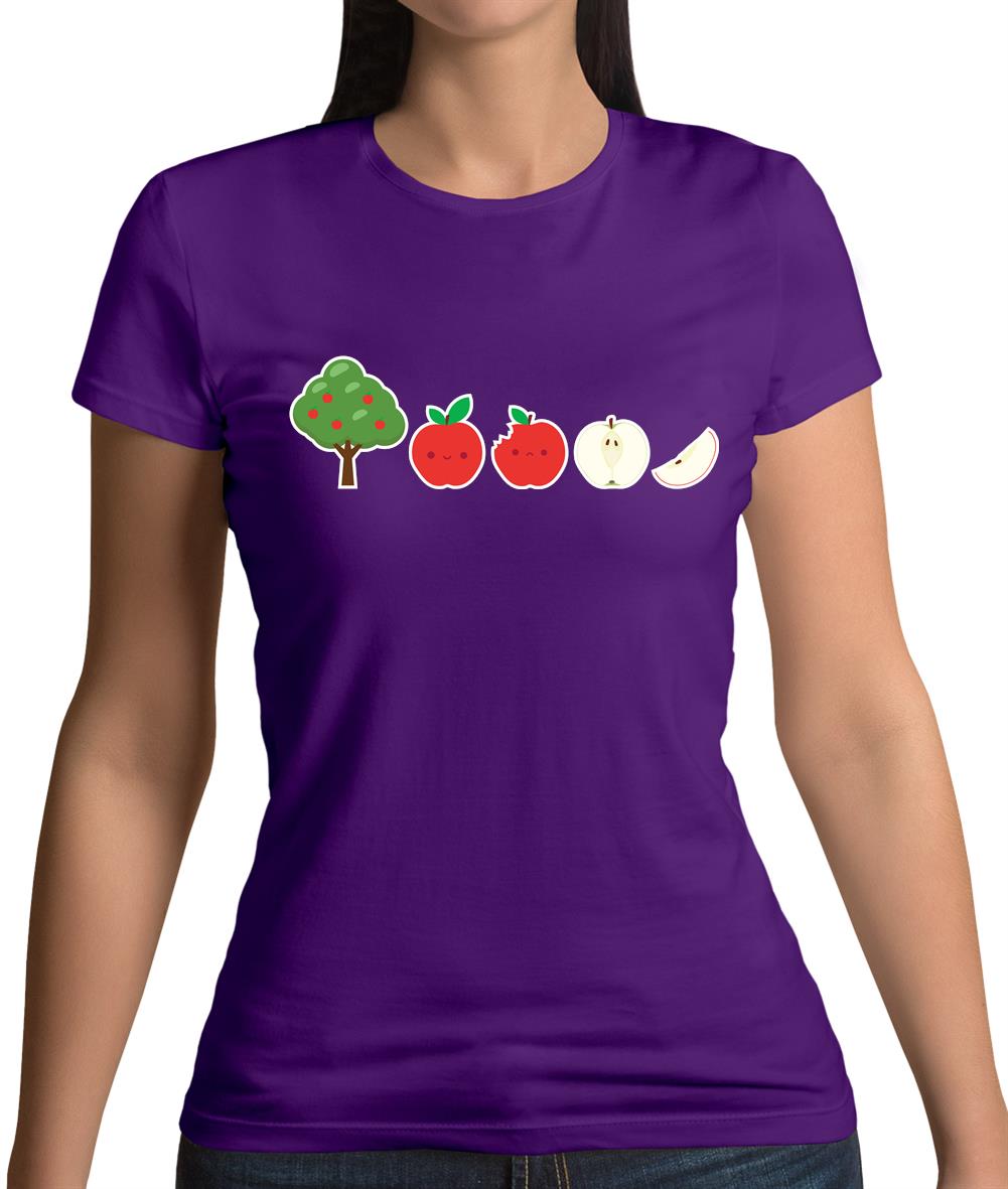 Evolution Of Apple Womens T-Shirt Evolution Of Apple Womens T-Shirt