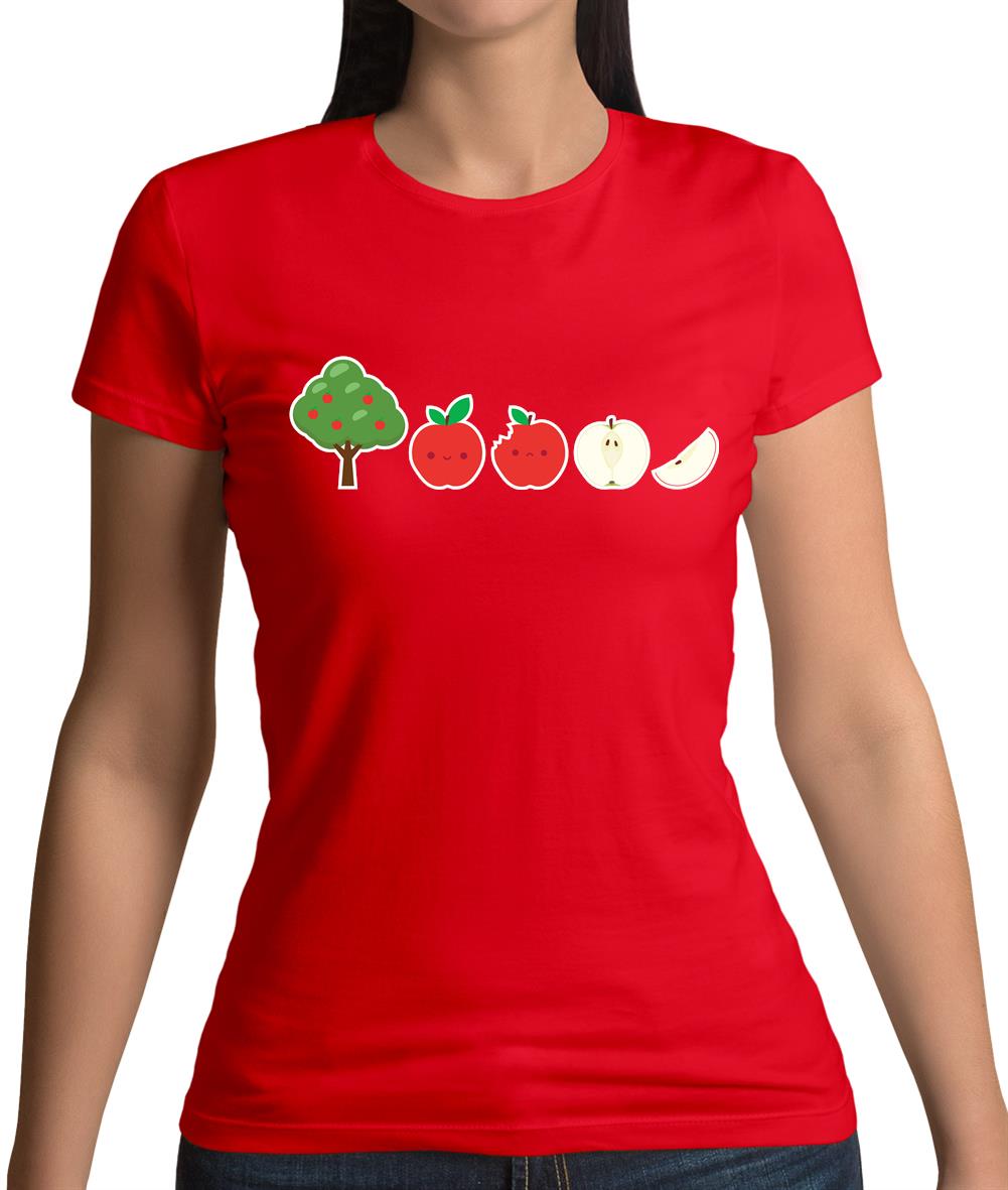 Evolution Of Apple Womens T-Shirt Evolution Of Apple Womens T-Shirt