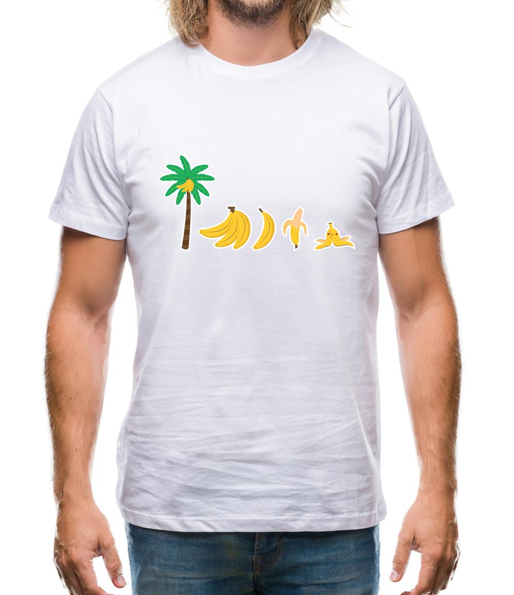 Evolution Of Banana Mens T-Shirt Evolution Of Banana Mens T-Shirt