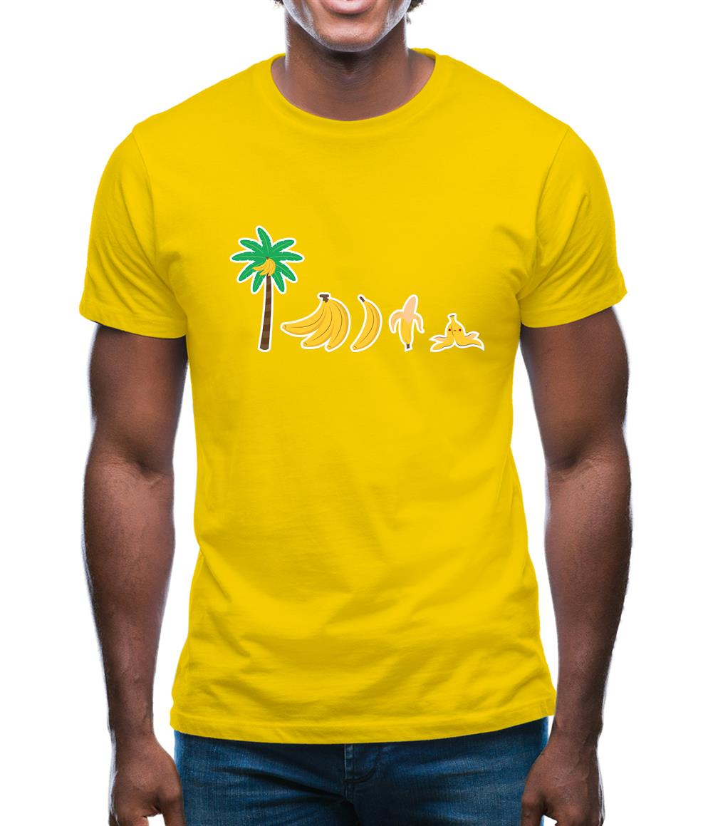 Evolution Of Banana Mens T-Shirt Evolution Of Banana Mens T-Shirt
