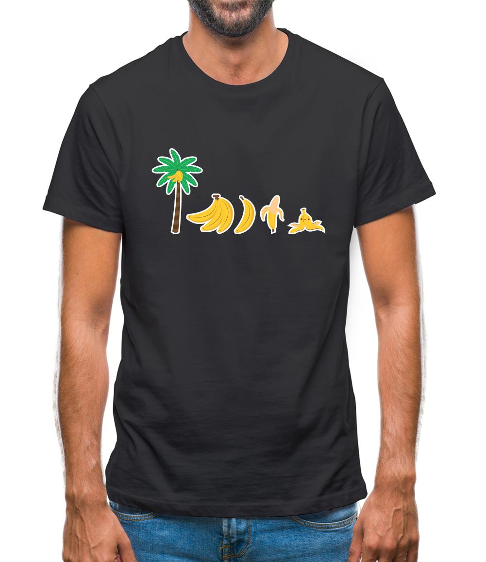 Evolution Of Banana Mens T-Shirt Evolution Of Banana Mens T-Shirt