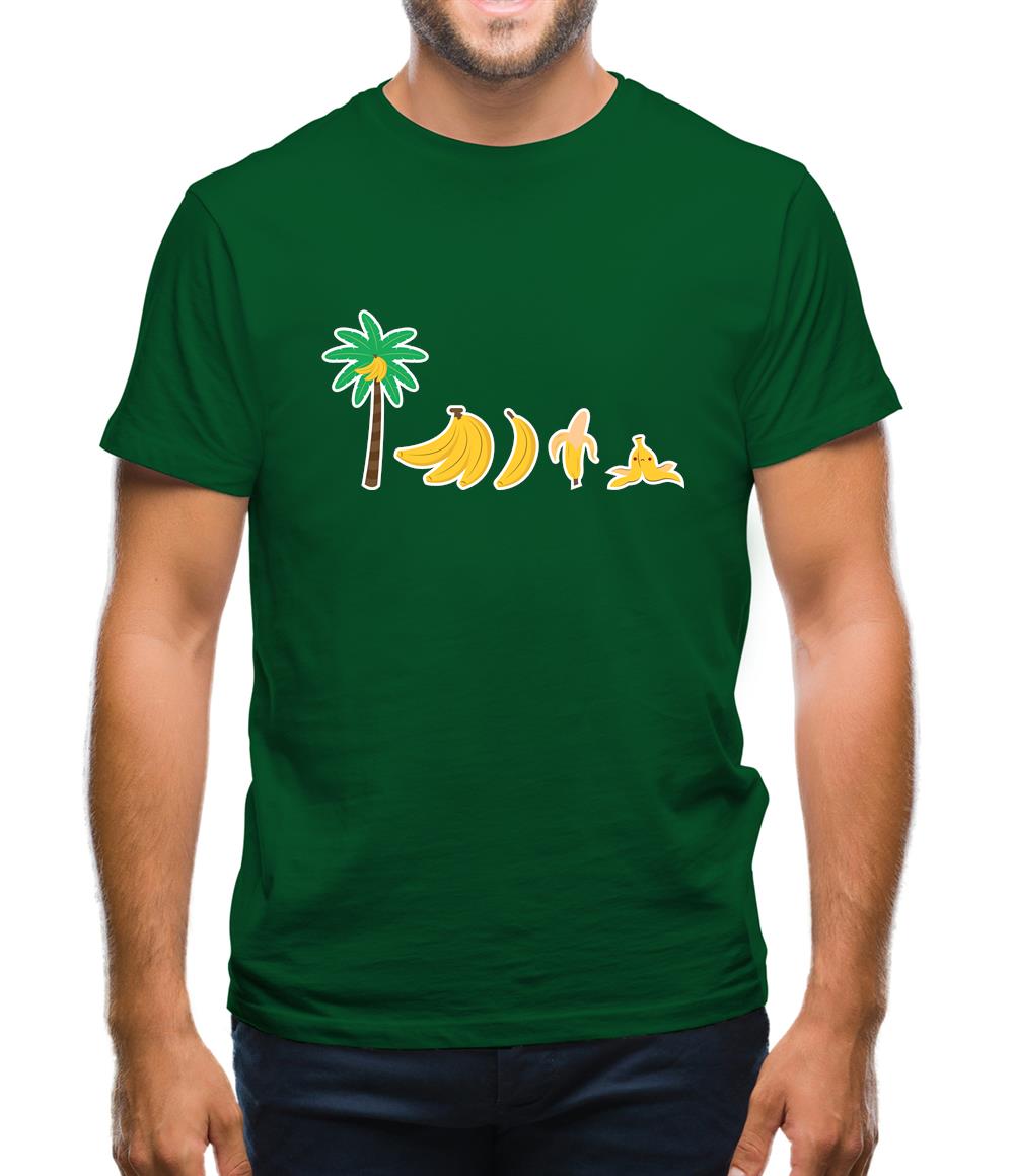 Evolution Of Banana Mens T-Shirt Evolution Of Banana Mens T-Shirt