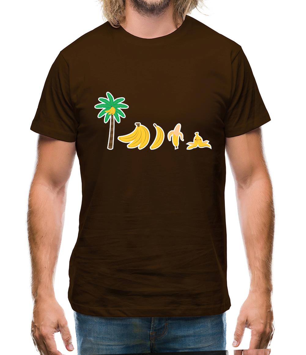 Evolution Of Banana Mens T-Shirt Evolution Of Banana Mens T-Shirt