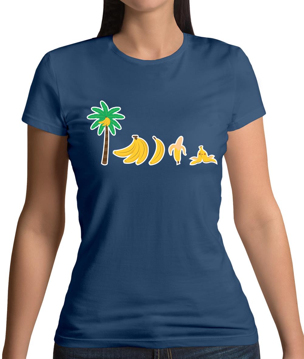 Evolution Of Banana Womens T-Shirt Evolution Of Banana Womens T-Shirt