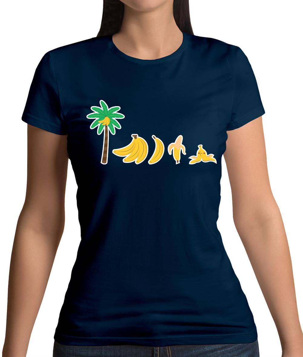 Evolution Of Banana Womens T-Shirt Evolution Of Banana Womens T-Shirt