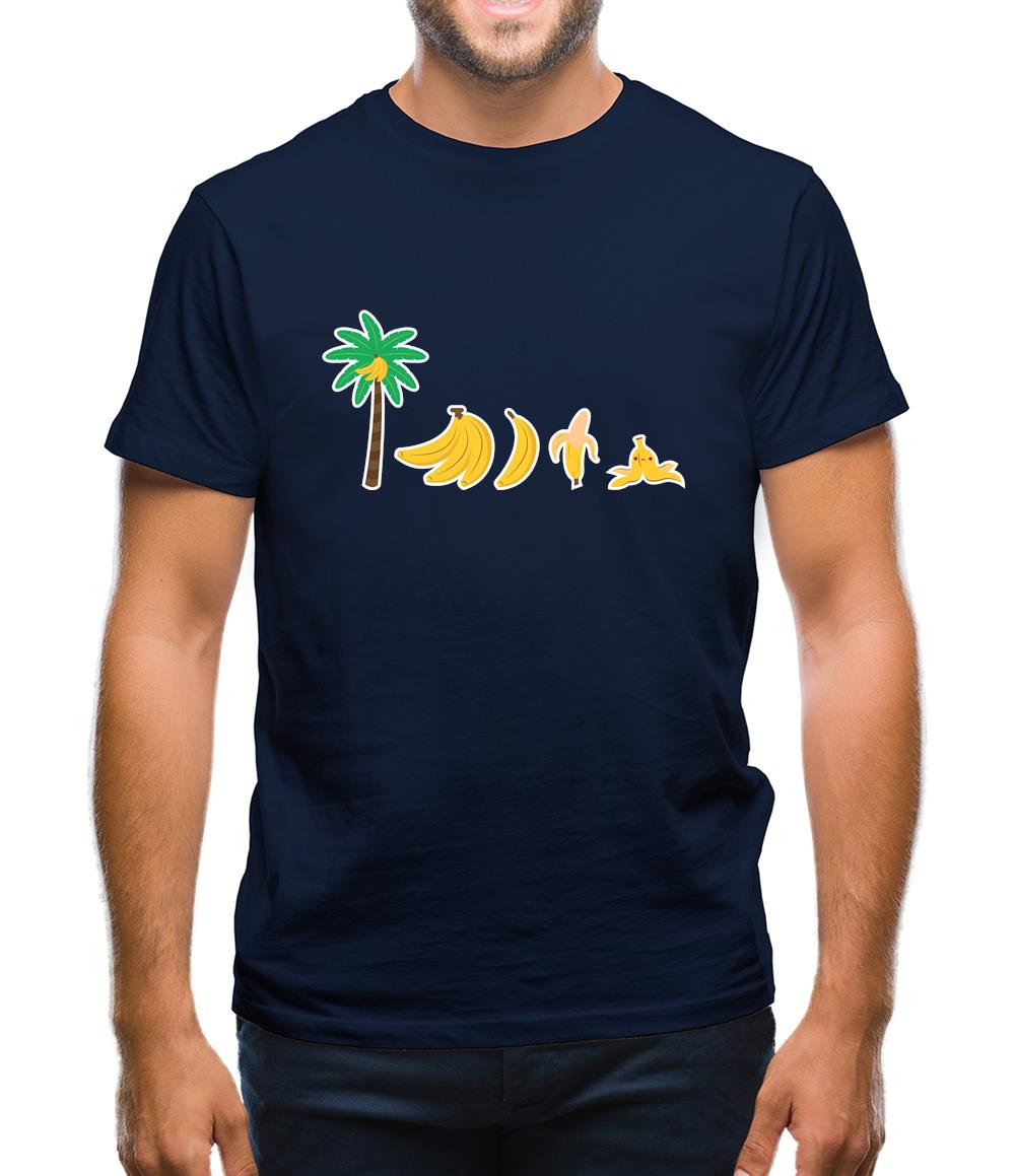 Evolution Of Banana Mens T-Shirt Evolution Of Banana Mens T-Shirt