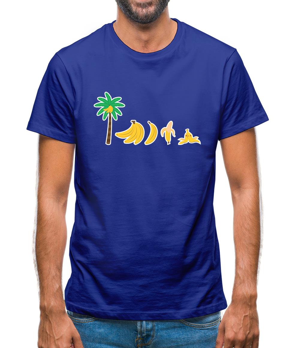 Evolution Of Banana Mens T-Shirt Evolution Of Banana Mens T-Shirt
