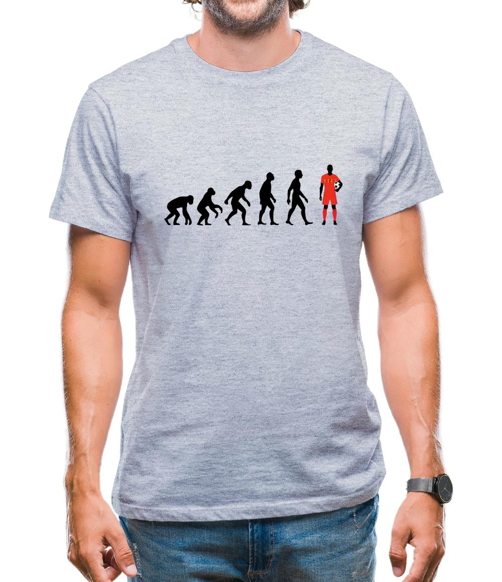 Evolution Of Man Belgium Mens T-Shirt Evolution Of Man Belgium Mens T-Shirt