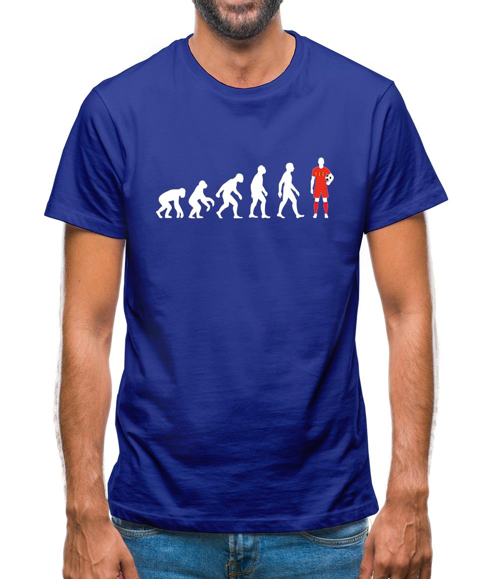 Evolution Of Man Belgium Mens T-Shirt Evolution Of Man Belgium Mens T-Shirt