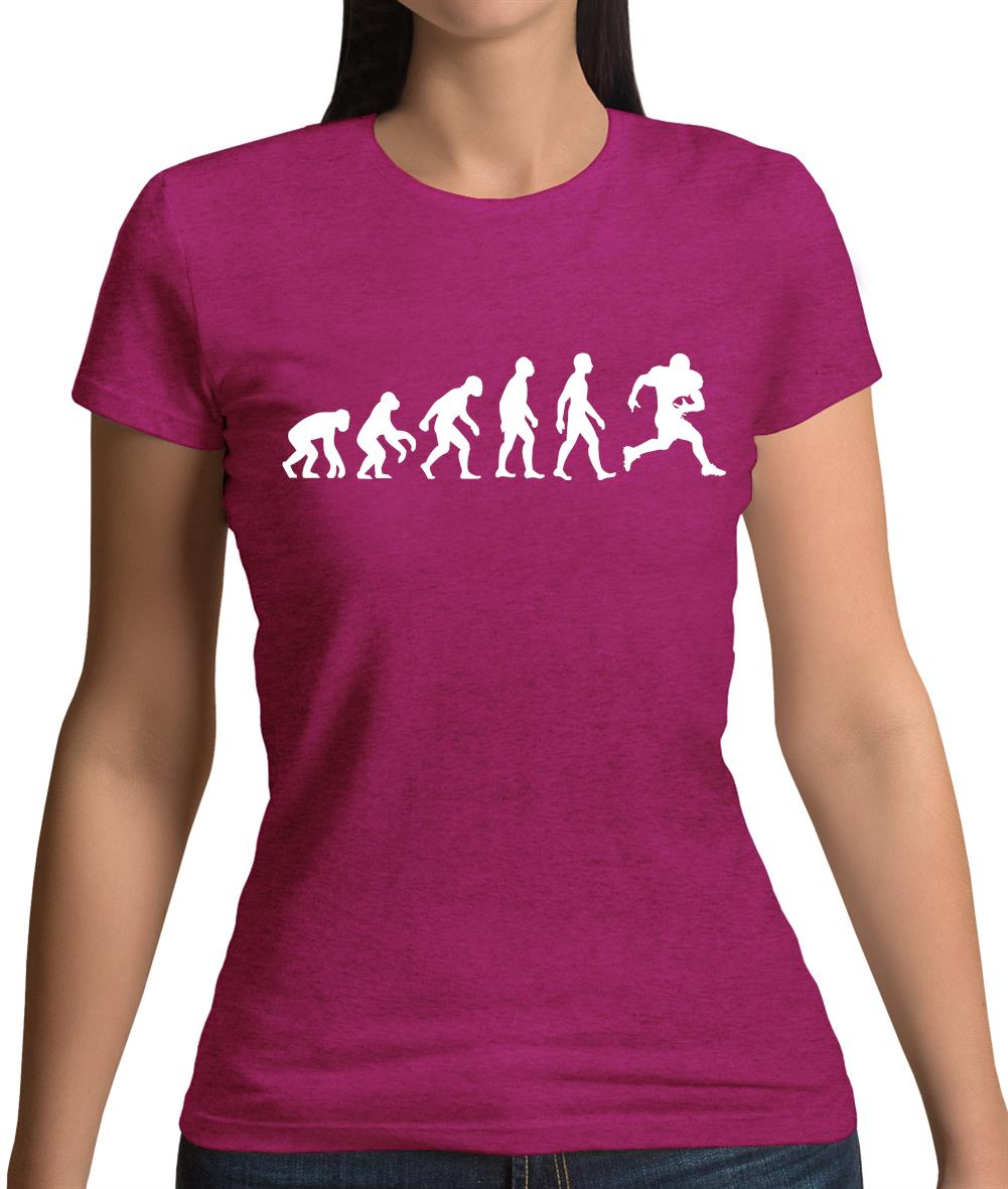 Evolution American Football Womens T-Shirt Evolution American Football Womens T-Shirt