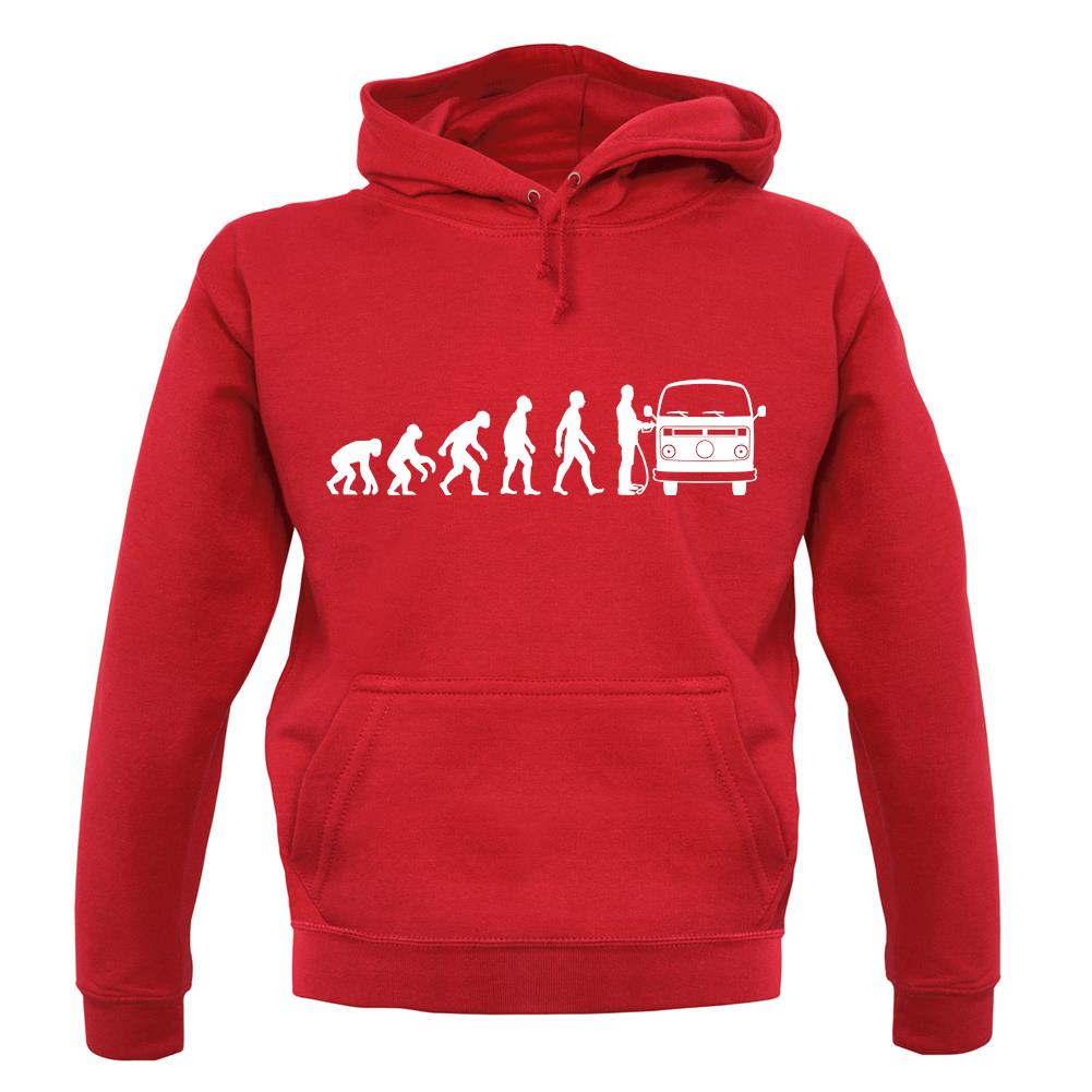 Dressdown Evolution of Man Bay Camper Unisex Hoodie Dressdown Evolution of Man Bay Camper Unisex Hoodie