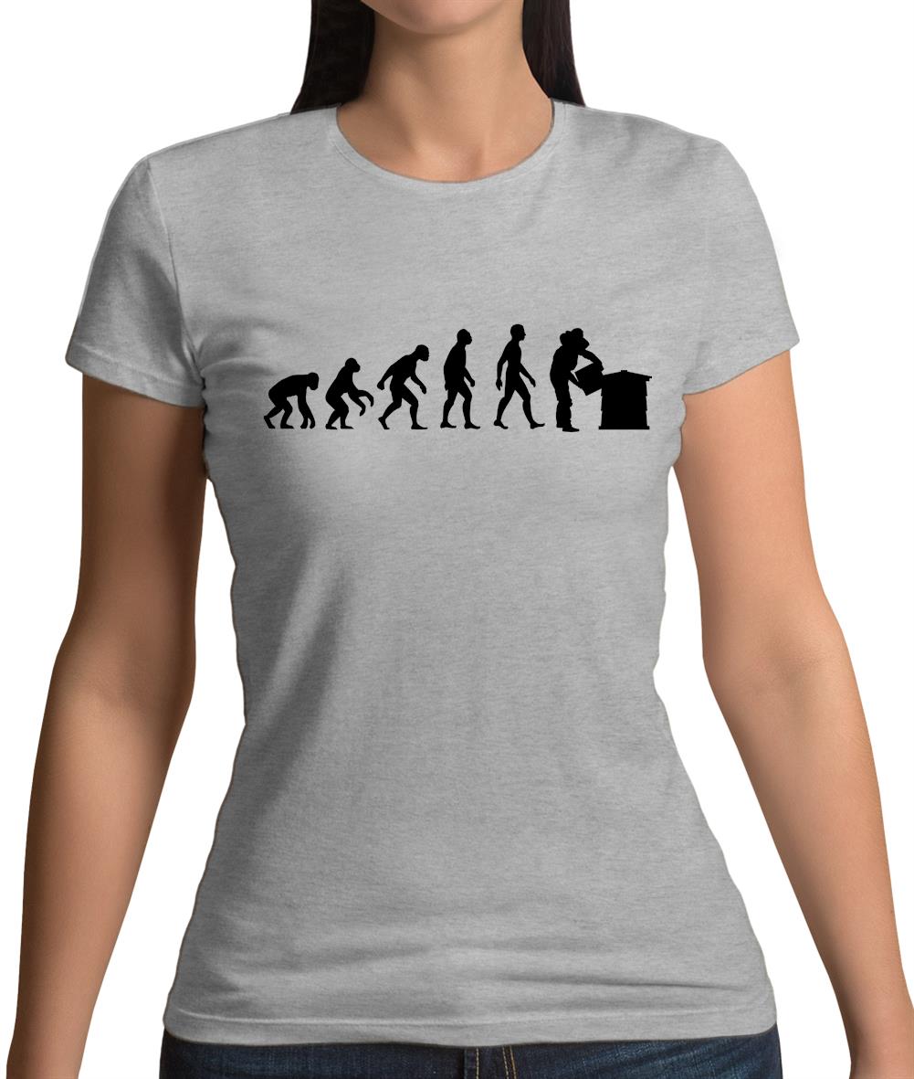 Evolution Of Man Beekeeper Womens T-Shirt Evolution Of Man Beekeeper Womens T-Shirt
