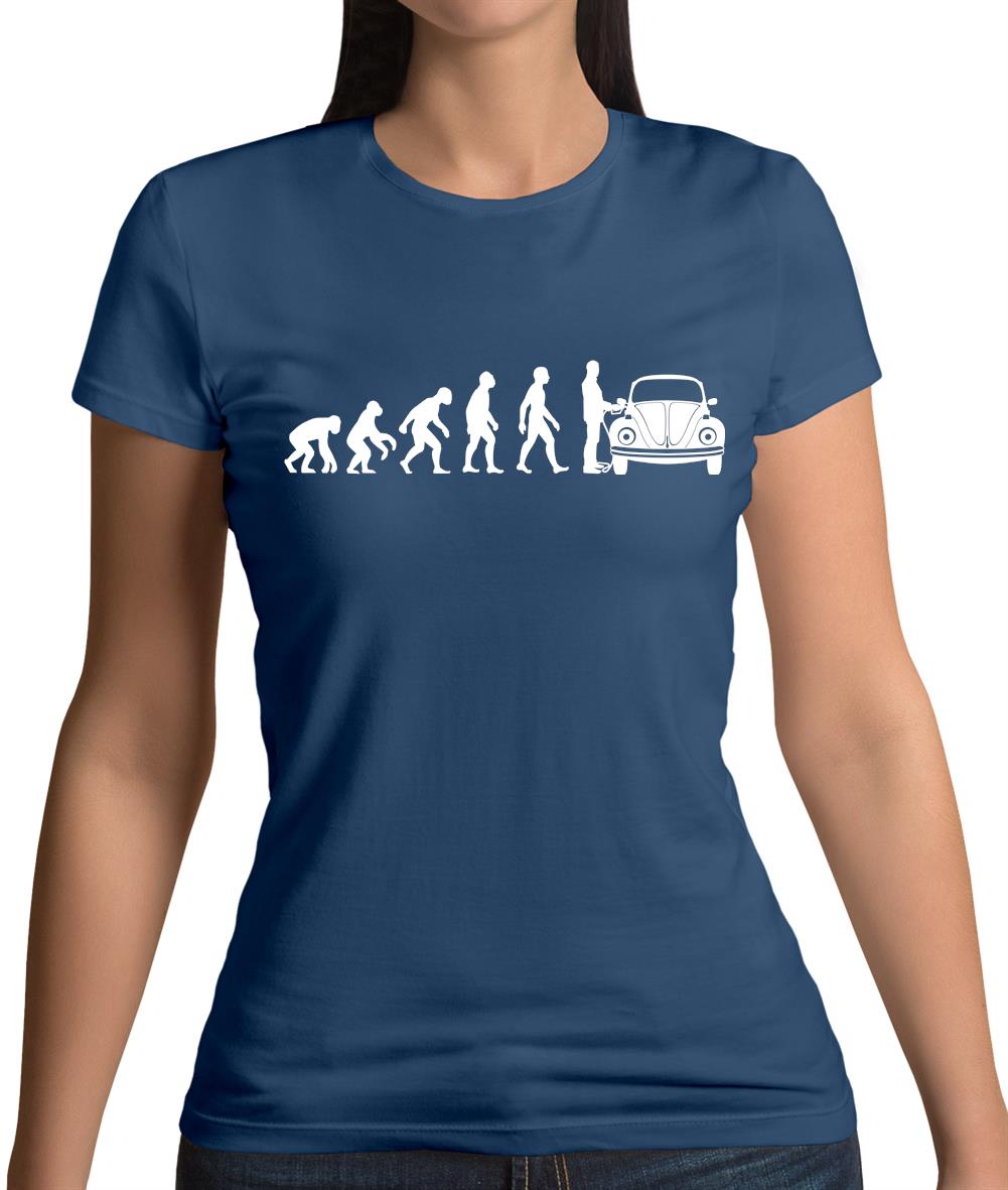 Evolution of Man Beetle Owner Womens T-Shirt Evolution of Man Beetle Owner Womens T-Shirt