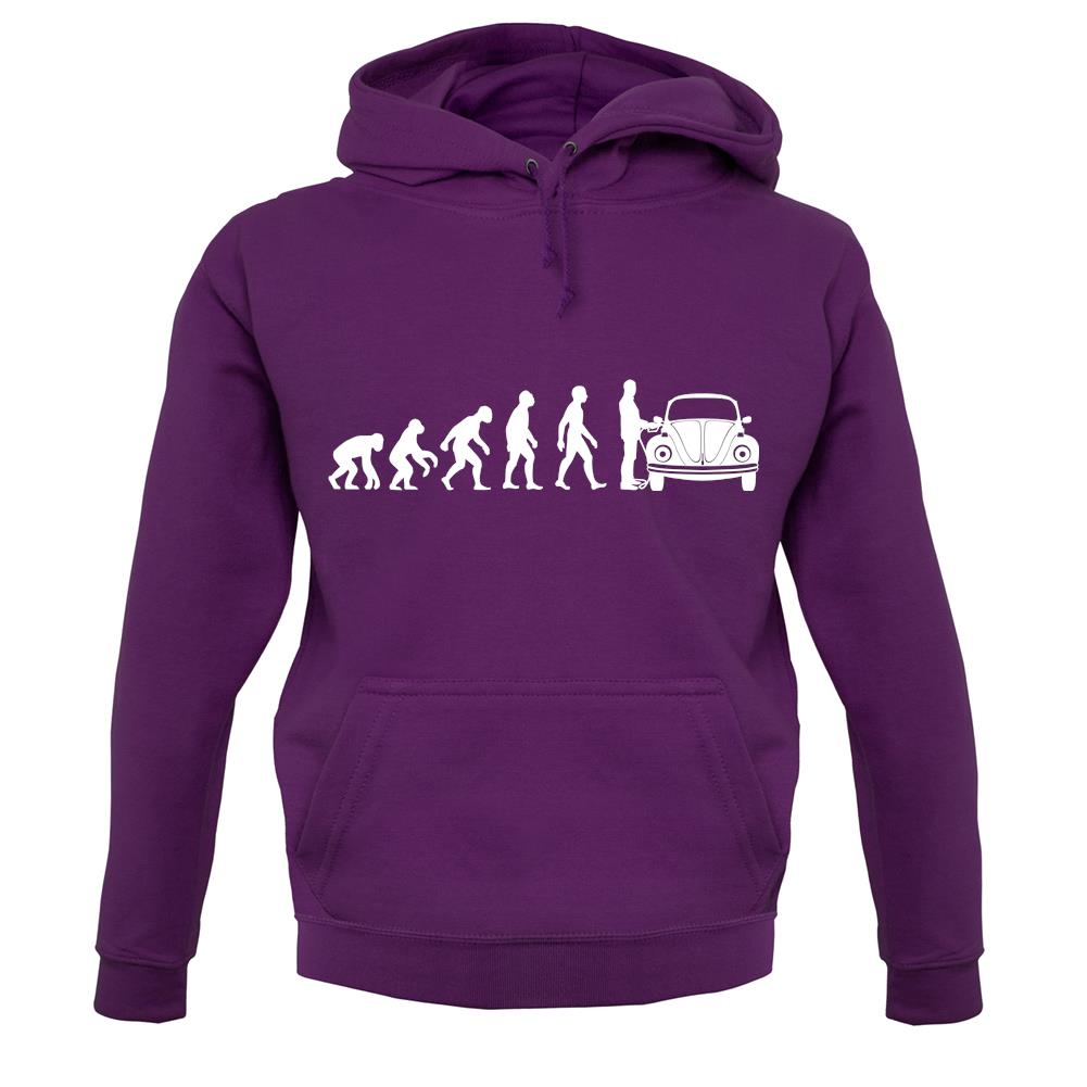 Evolution of Man Beetle Owner Unisex Hoodie Evolution of Man Beetle Owner Unisex Hoodie