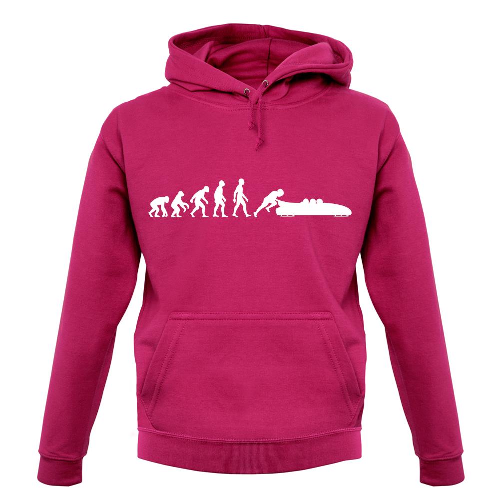 Evolution Of Man Bobsleigh unisex hoodie Evolution Of Man Bobsleigh unisex hoodie