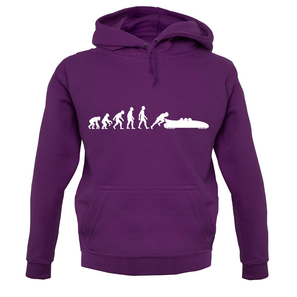 Evolution Of Man Bobsleigh unisex hoodie Evolution Of Man Bobsleigh unisex hoodie