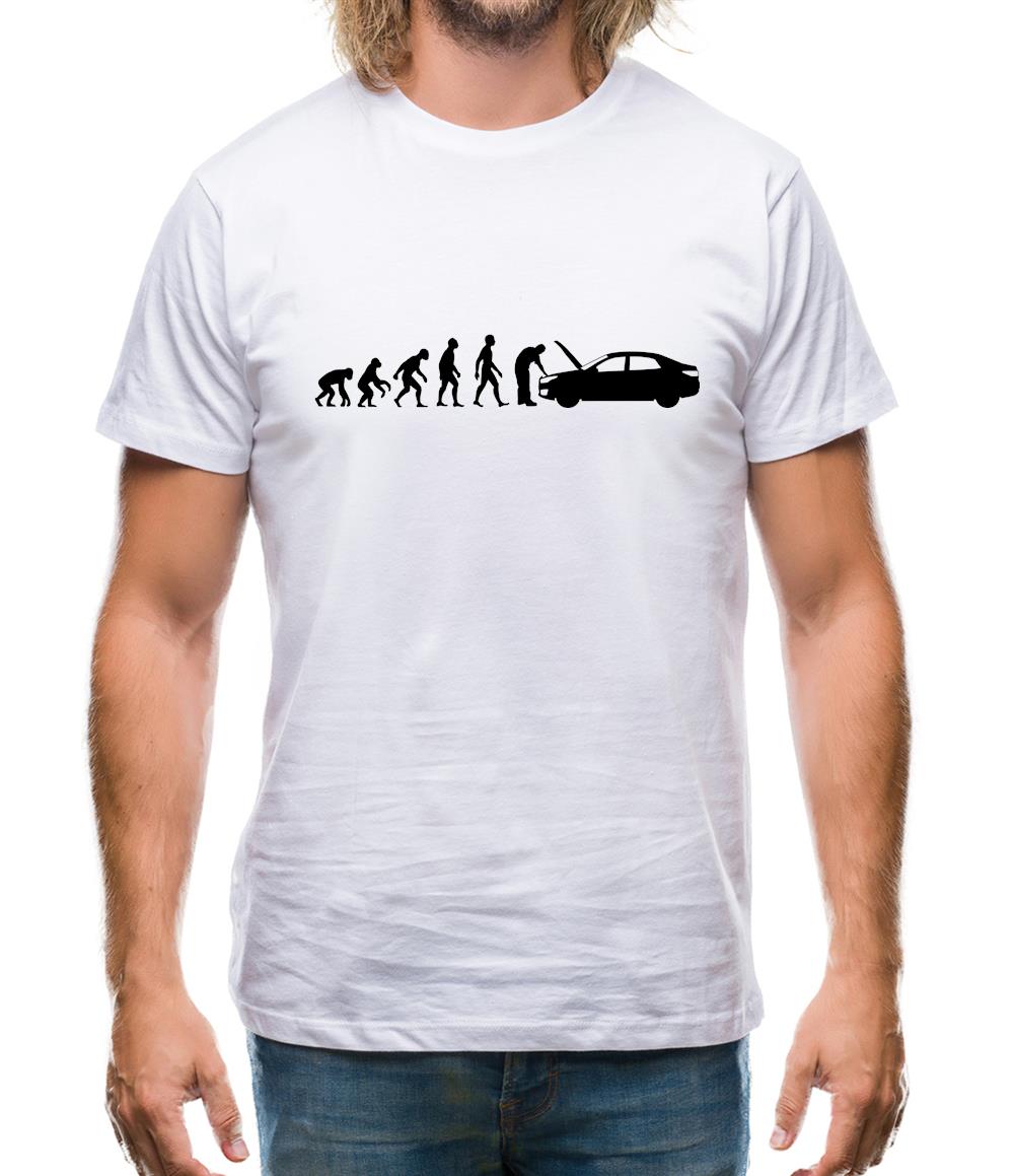 Evolution Of Man Car Mechanic Mens T-Shirt Evolution Of Man Car Mechanic Mens T-Shirt