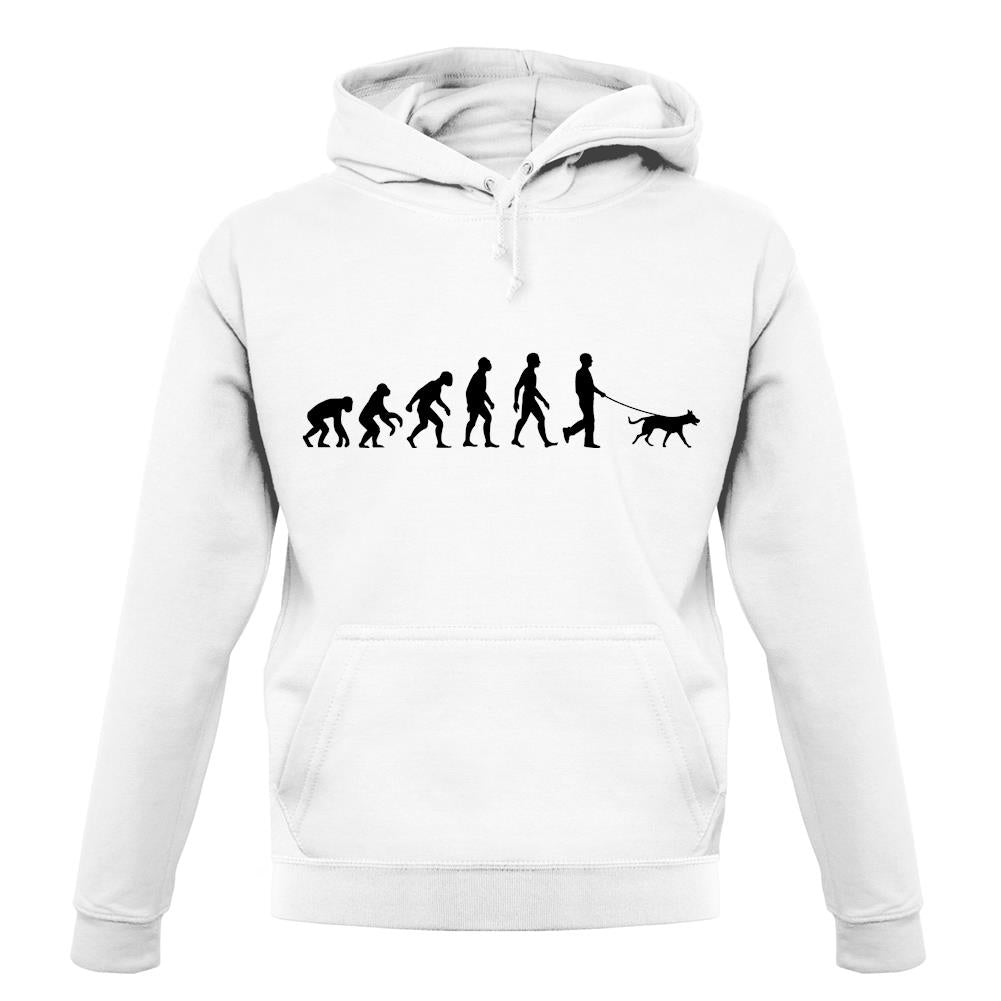 Evolution Of Man Dog Walking unisex hoodie Evolution Of Man Dog Walking unisex hoodie