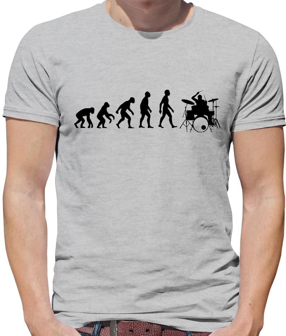 Evolution of Man Drummer Mens T-Shirt Evolution of Man Drummer Mens T-Shirt