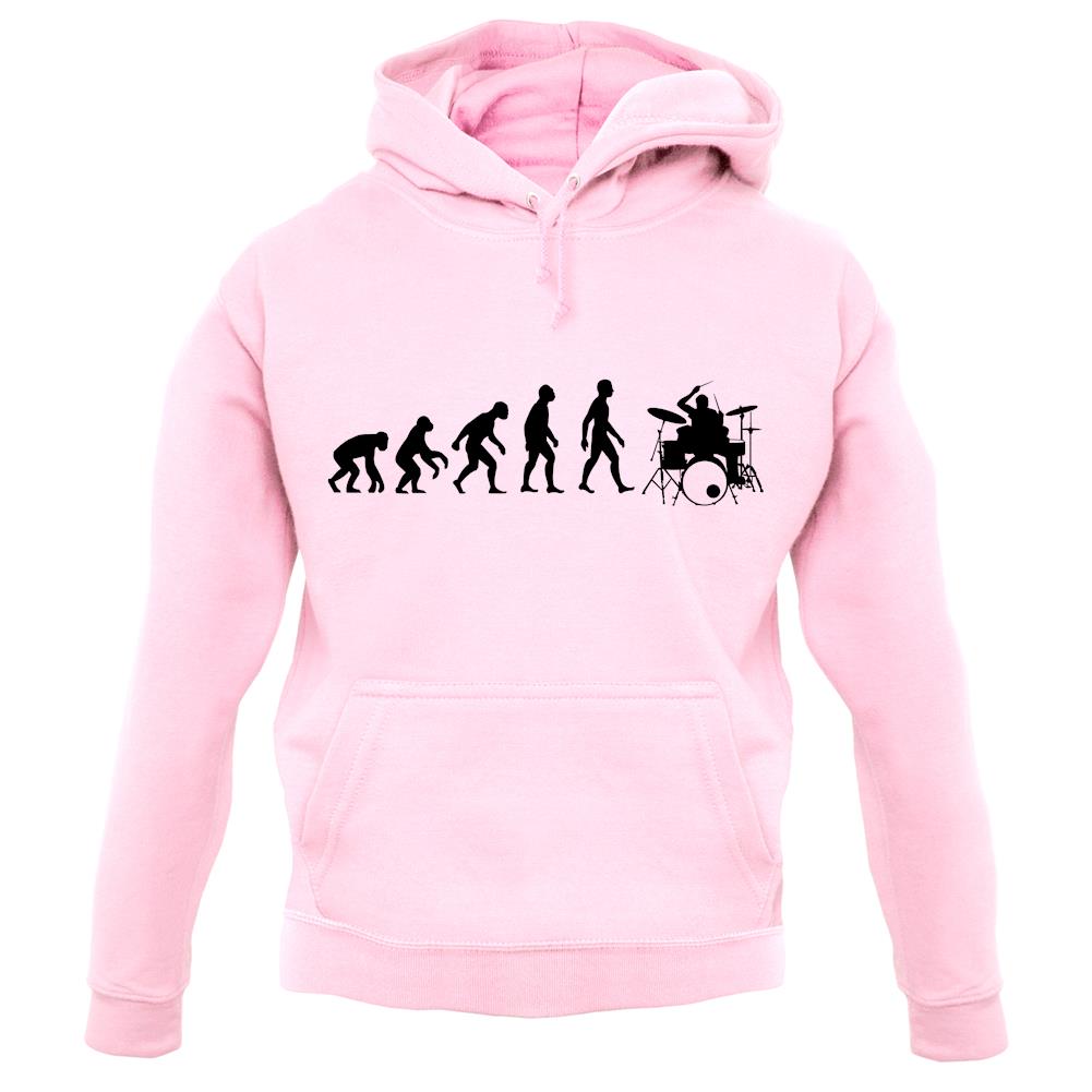 Evolution of Man Drummer Unisex Hoodie Evolution of Man Drummer Unisex Hoodie