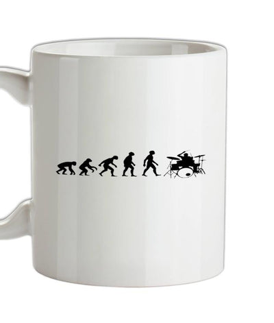 Evolution of Man Drummer Ceramic Mug