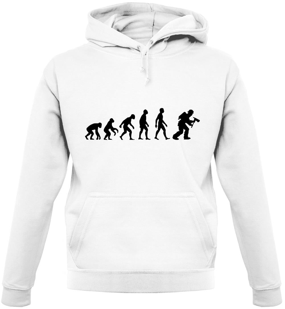 Dressdown Evolution of Man Firefighter Unisex Hoodie Dressdown Evolution of Man Firefighter Unisex Hoodie