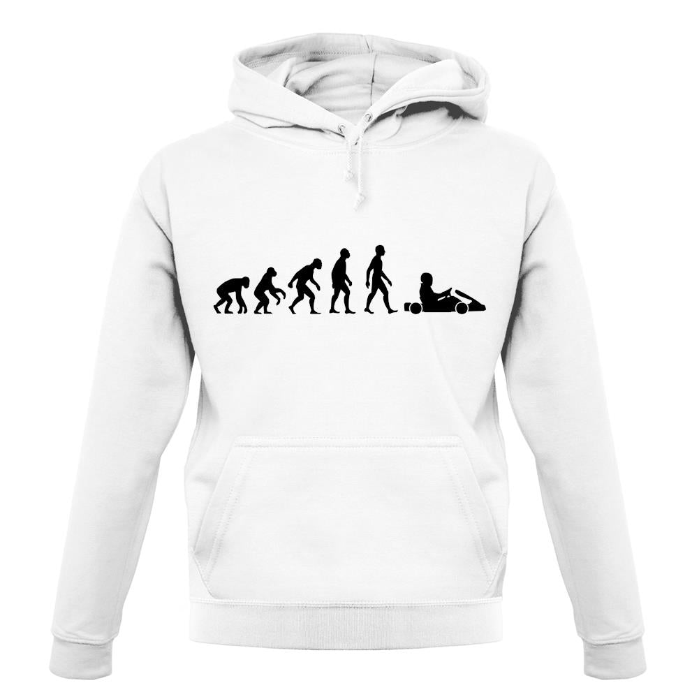 Evolution Of Man Go Karting unisex hoodie Evolution Of Man Go Karting unisex hoodie
