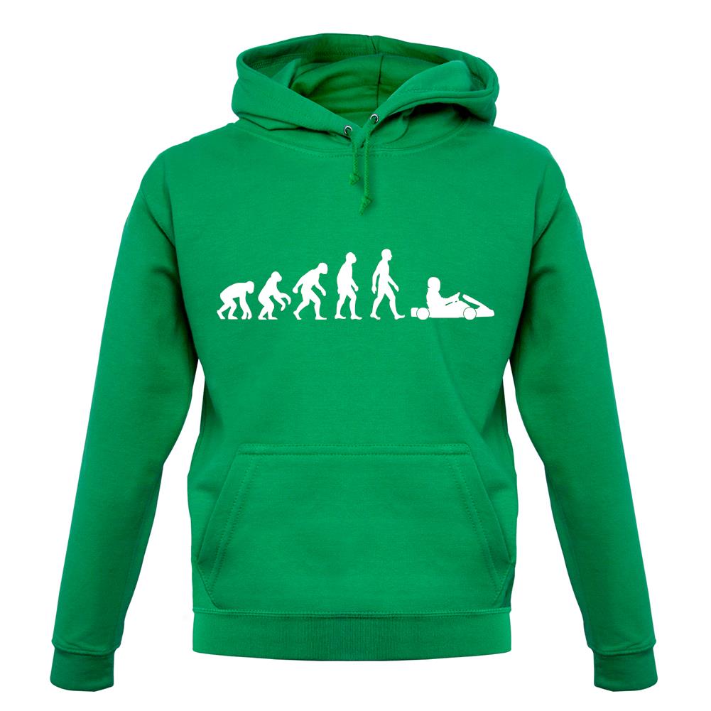 Evolution Of Man Go Karting unisex hoodie Evolution Of Man Go Karting unisex hoodie
