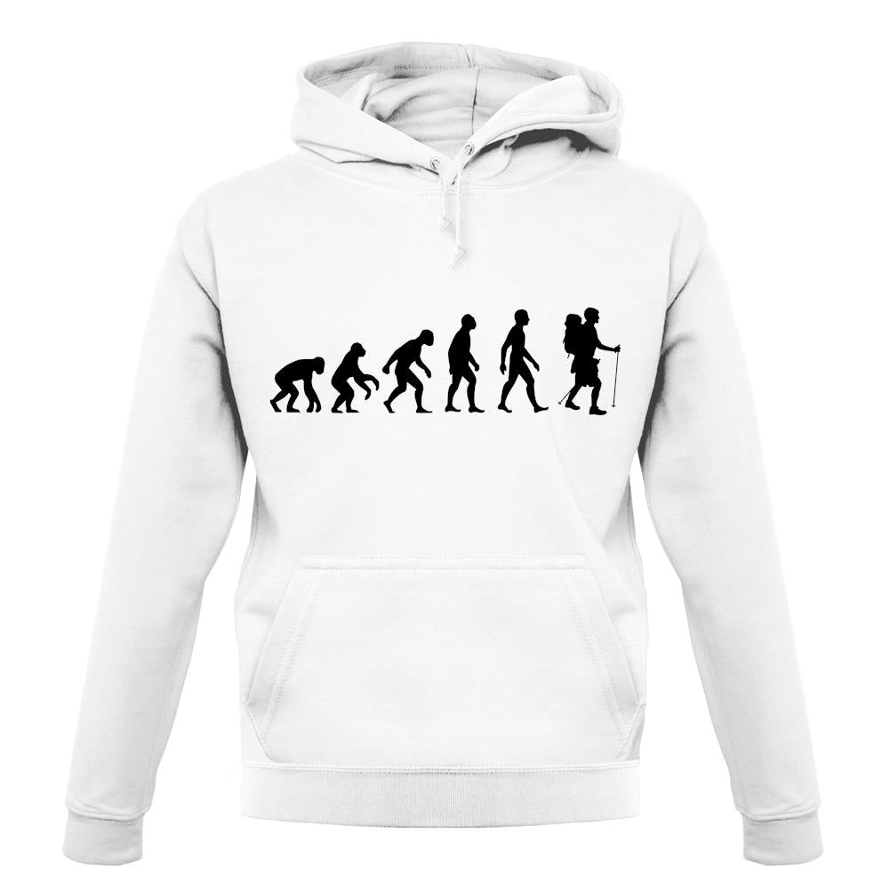 Evolution Of Man Hiking unisex hoodie Evolution Of Man Hiking unisex hoodie