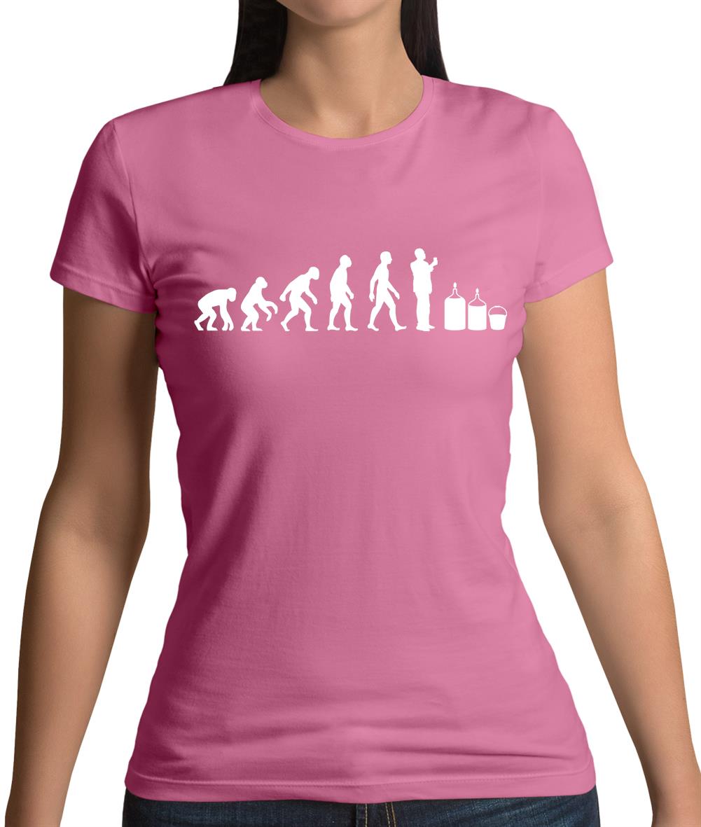 Evolution Of Man Homebrew Womens T-Shirt Evolution Of Man Homebrew Womens T-Shirt