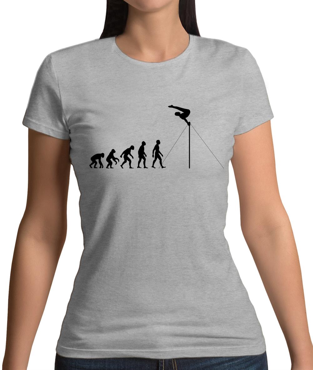 Evolution Of Man Horizontal Bars Womens T-Shirt Evolution Of Man Horizontal Bars Womens T-Shirt