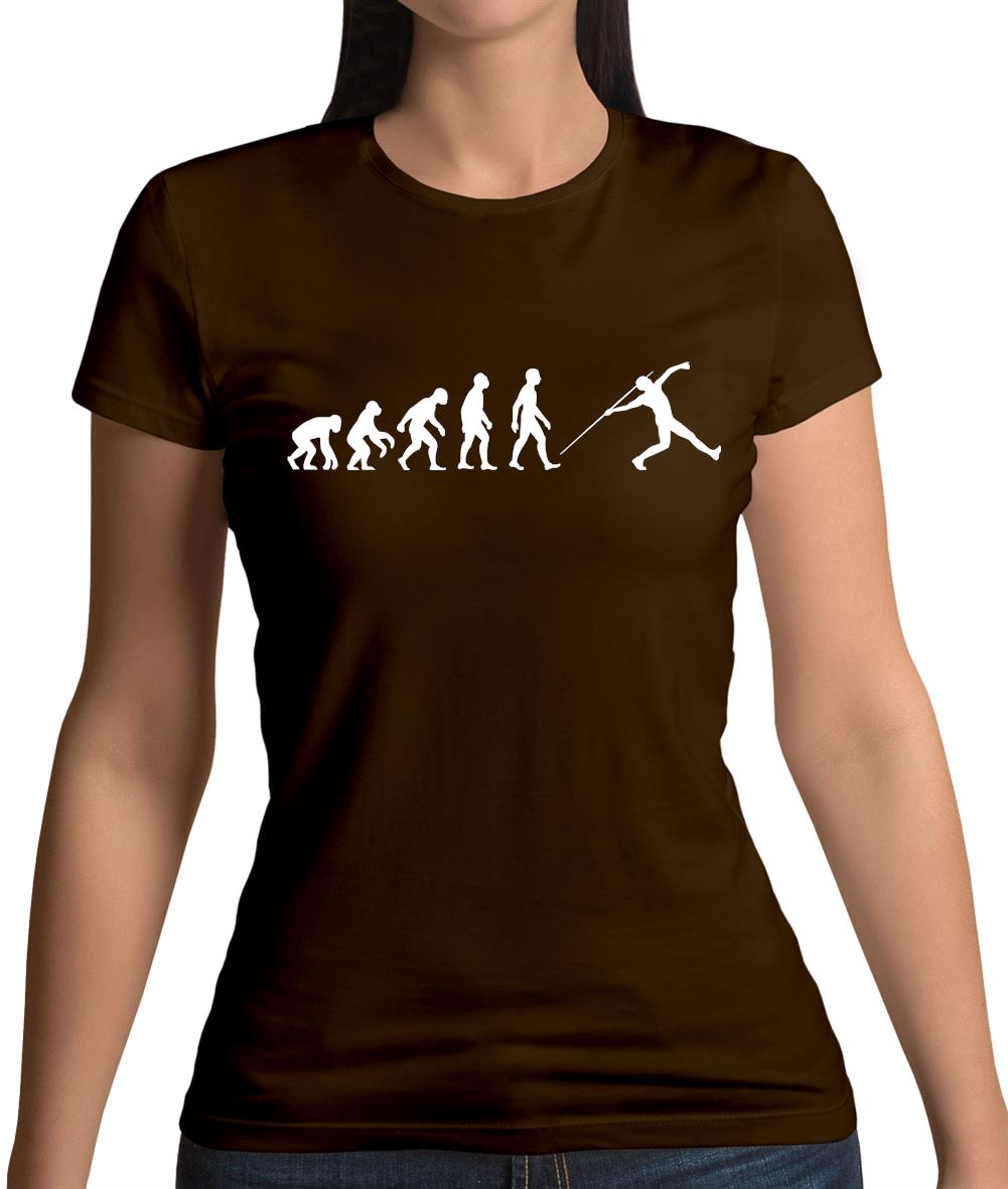Evolution Of Man Javelin Womens T-Shirt Evolution Of Man Javelin Womens T-Shirt
