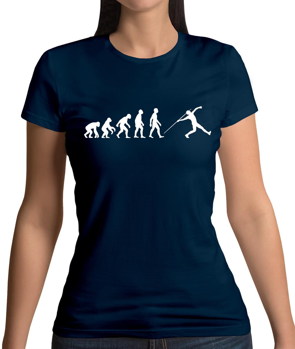 Evolution Of Man Javelin Womens T-Shirt Evolution Of Man Javelin Womens T-Shirt