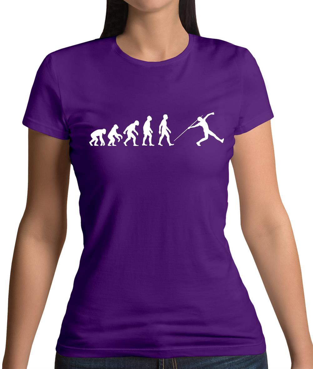 Evolution Of Man Javelin Womens T-Shirt Evolution Of Man Javelin Womens T-Shirt
