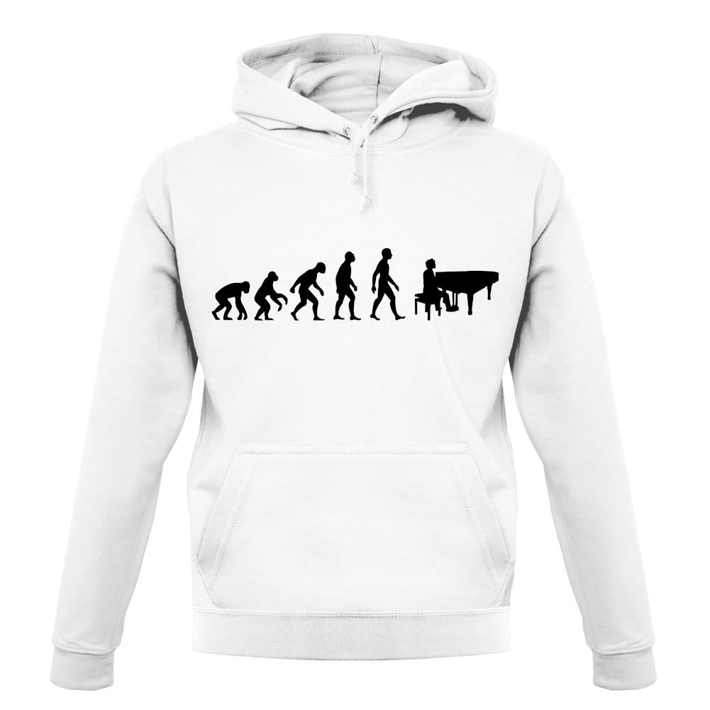 Evolution Of Man Piano unisex hoodie Evolution Of Man Piano unisex hoodie