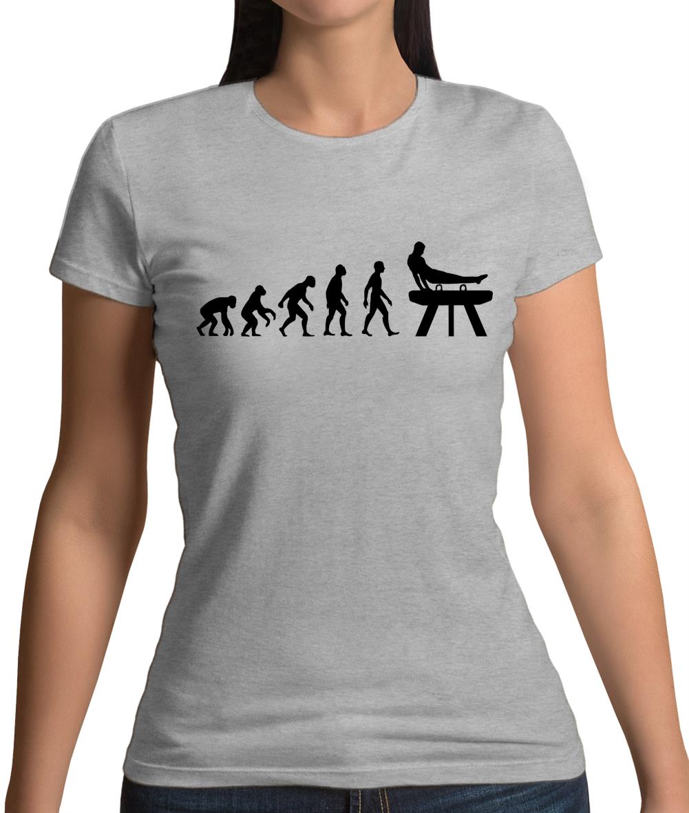 Evolution Of Man Pommel Horse Womens T-Shirt Evolution Of Man Pommel Horse Womens T-Shirt