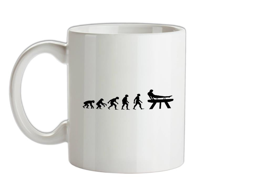 Evolution Of Man Pommel Horse Ceramic Mug