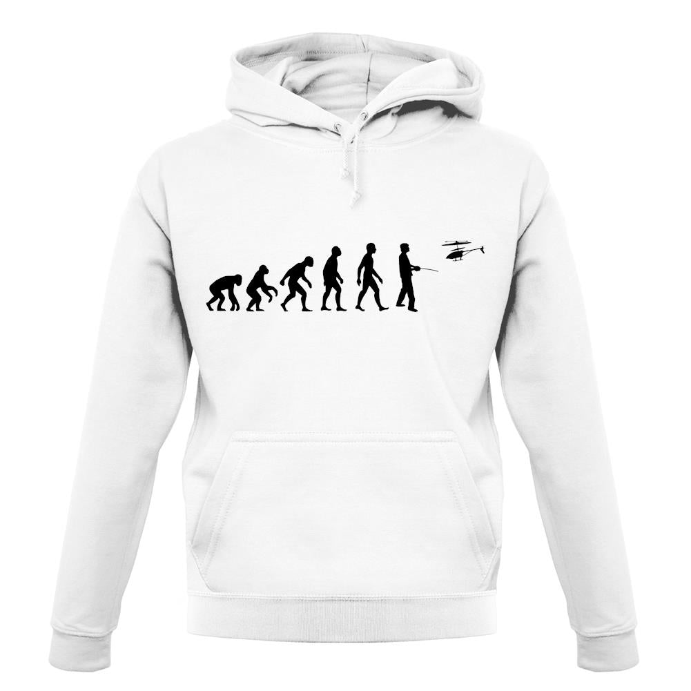 Evolution Of Man Remote Control Helicopter unisex hoodie Evolution Of Man Remote Control Helicopter unisex hoodie