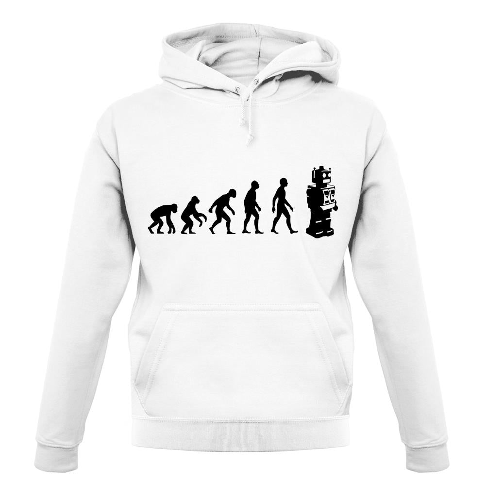 Evolution Of Man Robot unisex hoodie Evolution Of Man Robot unisex hoodie