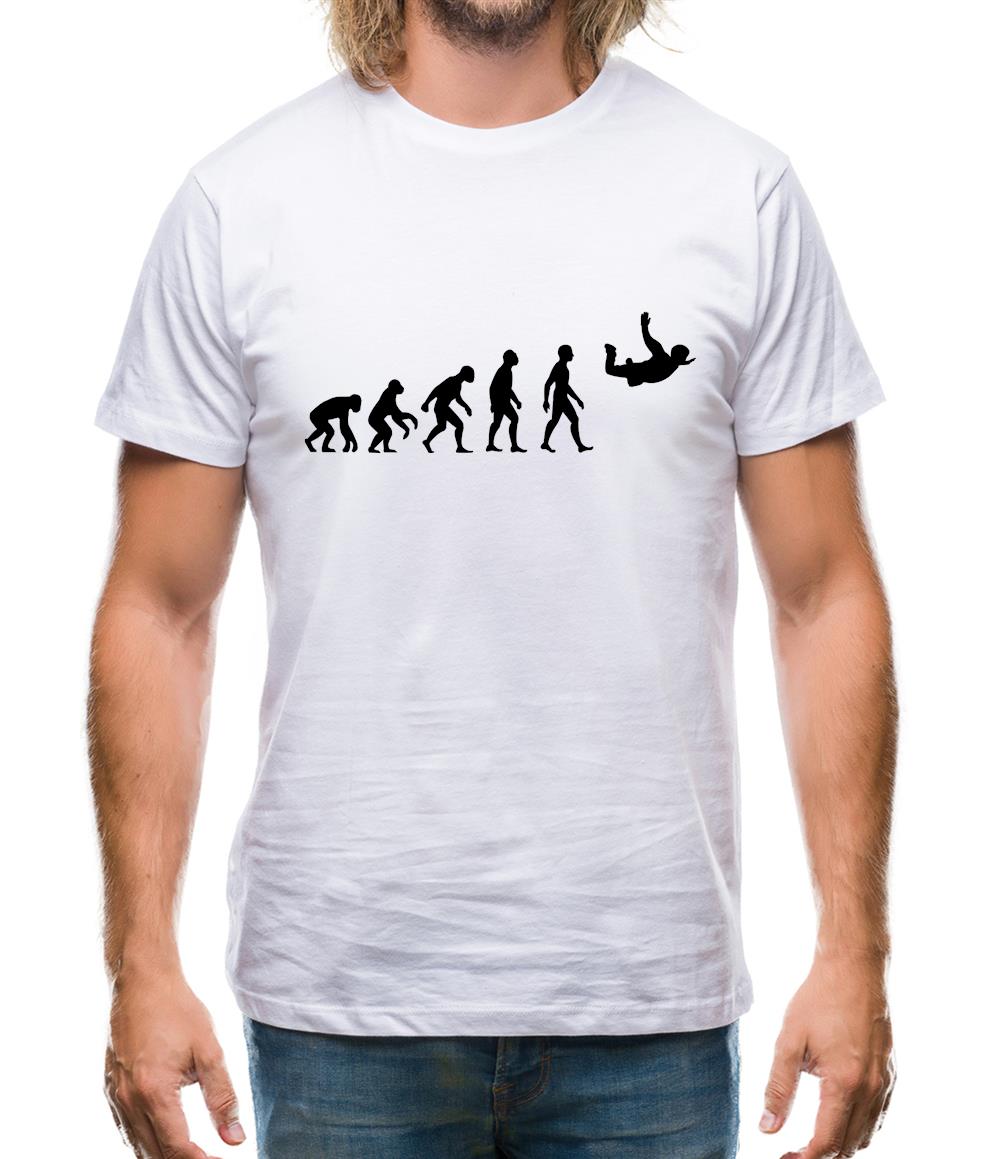 Evolution Of Man Skydiver (Skydiving) Mens T-Shirt Evolution Of Man Skydiver (Skydiving) Mens T-Shirt